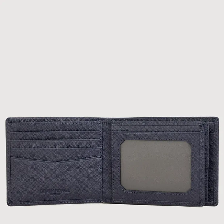 Braun Büffel Compact Wallets | Wallets & Small Leather Goods>SHON CENTRE FLAP WALLET WITH COIN COMPARTMENT
