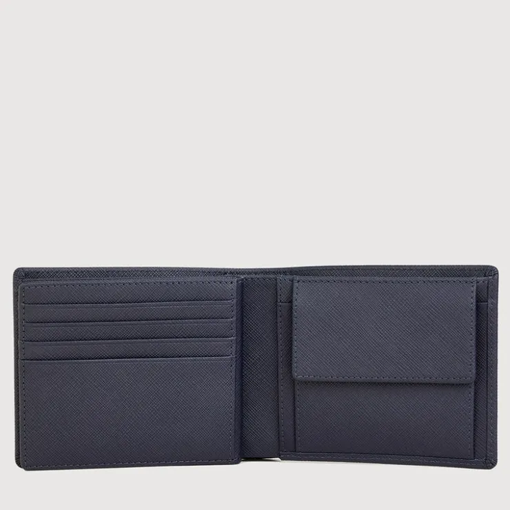 Braun Büffel Compact Wallets | Wallets & Small Leather Goods>SHON CENTRE FLAP WALLET WITH COIN COMPARTMENT