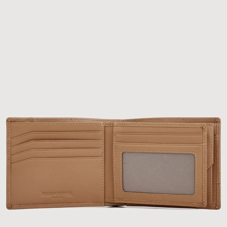 Braun Büffel Compact Wallets | Wallets & Small Leather Goods>SLATE CENTRE FLAP WALLET WITH COIN COMPARTMENT