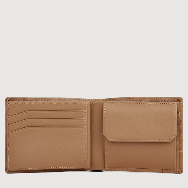 Braun Büffel Compact Wallets | Wallets & Small Leather Goods>SLATE CENTRE FLAP WALLET WITH COIN COMPARTMENT
