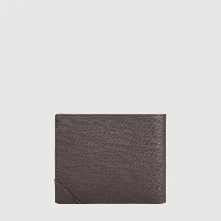 Braun Büffel Compact Wallets | Wallets & Small Leather Goods>SLATE CENTRE FLAP WALLET WITH COIN COMPARTMENT