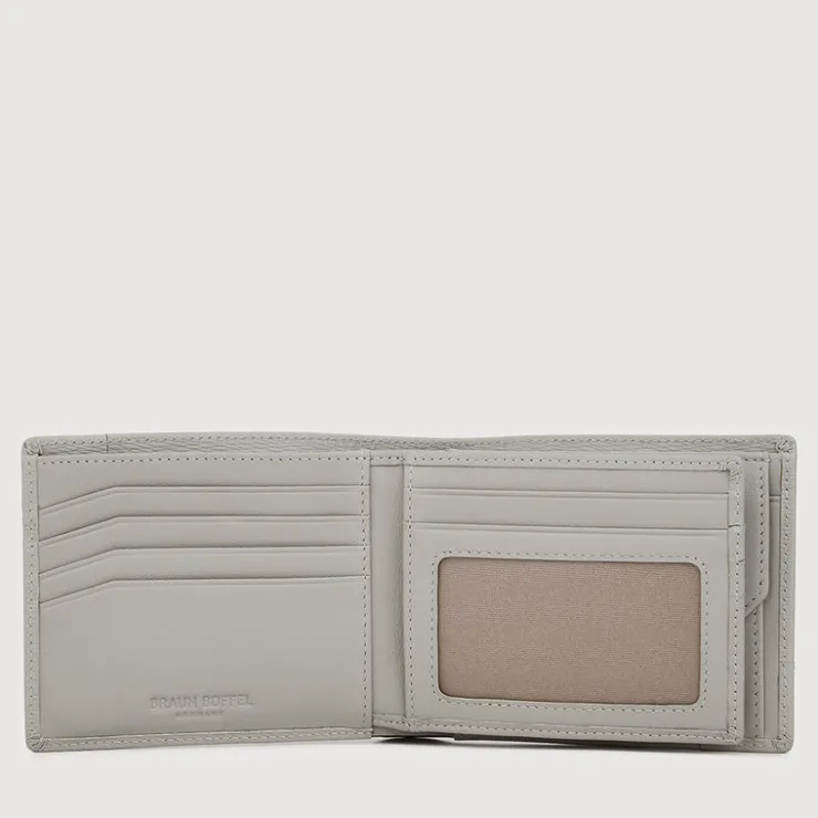 Braun Büffel Compact Wallets | Wallets & Small Leather Goods>SLATE CENTRE FLAP WALLET WITH COIN COMPARTMENT