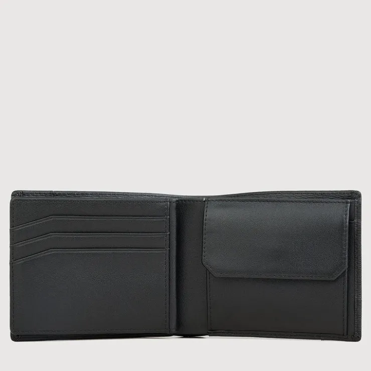 Braun Büffel Compact Wallets | Wallets & Small Leather Goods>SLATE CENTRE FLAP WALLET WITH COIN COMPARTMENT