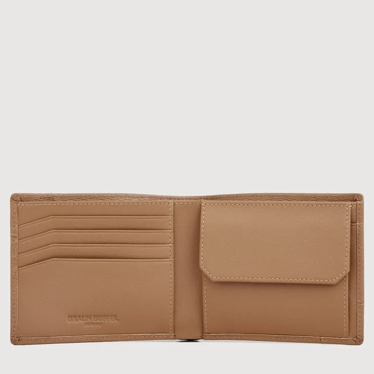 Braun Büffel Compact Wallets | Wallets & Small Leather Goods>SLATE WALLET WITH COIN COMPARTMENT