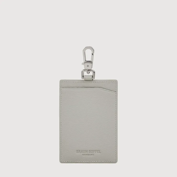 Braun Büffel Lanyards | Wallets & Small Leather Goods>SLATE WEAVED LANYARD WITH PASSHOLDER