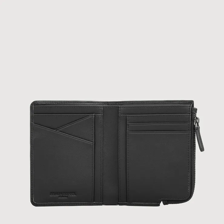Braun Büffel Compact Wallets | Wallets & Small Leather Goods>STUDIO BIFOLD SMALL WALLET WITH COIN COMPARTMENT