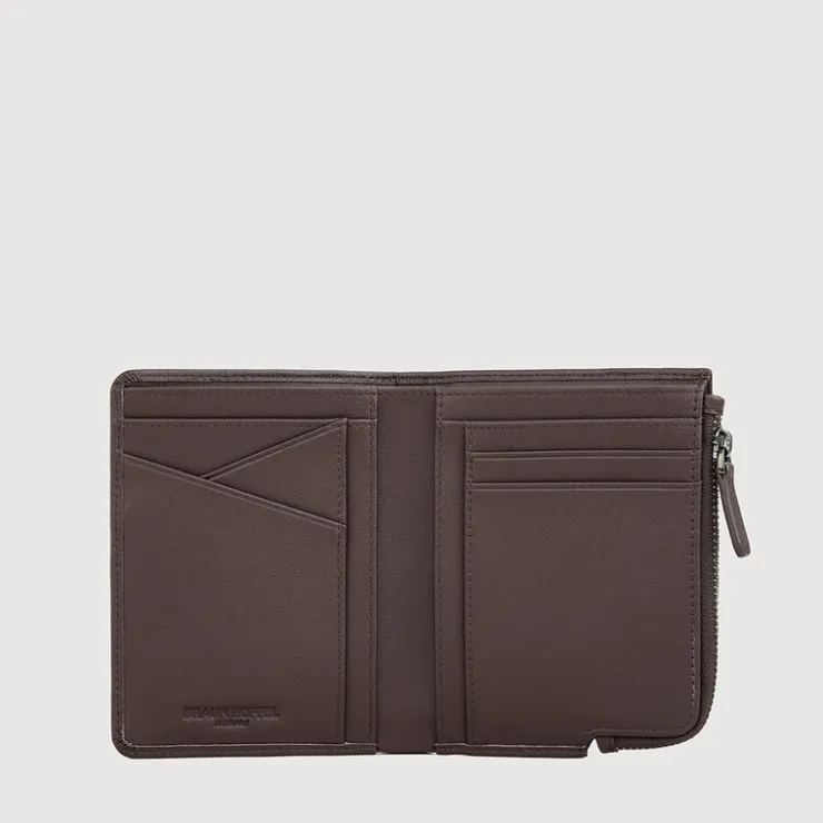Braun Büffel Compact Wallets | Wallets & Small Leather Goods>STUDIO BIFOLD SMALL WALLET WITH COIN COMPARTMENT