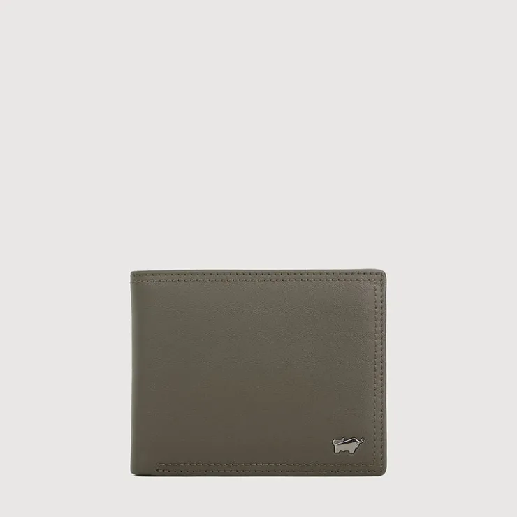 Braun Büffel Compact Wallets | Wallets & Small Leather Goods>STUDIO CENTRE FLAP WALLET WITH COIN COMPARTMENT