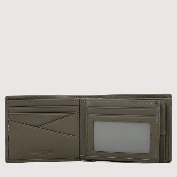 Braun Büffel Compact Wallets | Wallets & Small Leather Goods>STUDIO CENTRE FLAP WALLET WITH COIN COMPARTMENT