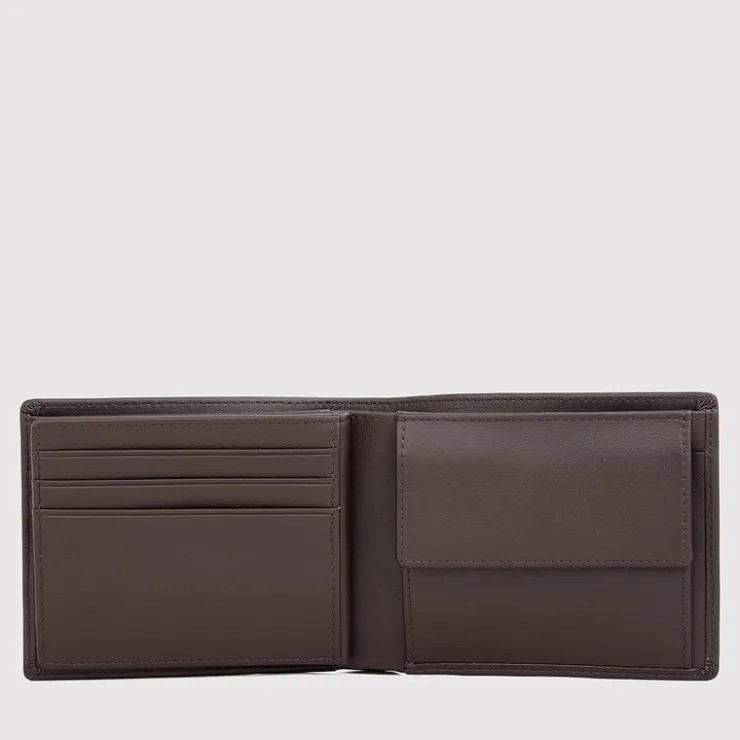 Braun Büffel Compact Wallets | Wallets & Small Leather Goods>STUDIO CENTRE FLAP WALLET WITH COIN COMPARTMENT
