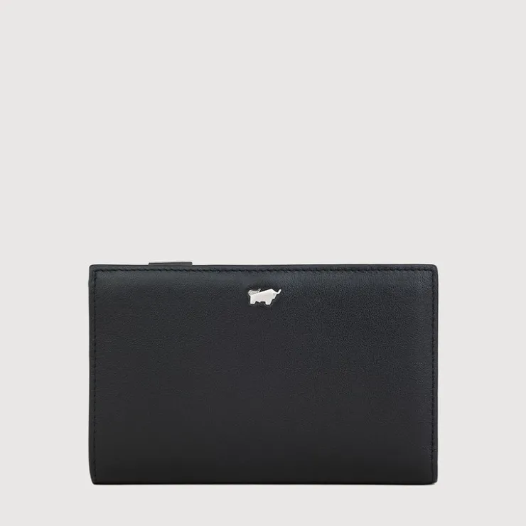 Women Braun Büffel Compact Wallets | Wallets & Small Leather Goods>URANIA BIFOLD 3/4 WALLET WITH EXTERNAL COIN COMPARTMENT