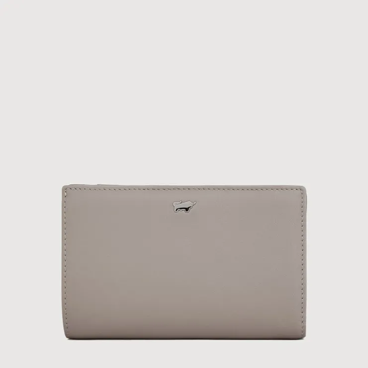 Women Braun Büffel Compact Wallets | Wallets & Small Leather Goods>URANIA BIFOLD 3/4 WALLET WITH EXTERNAL COIN COMPARTMENT