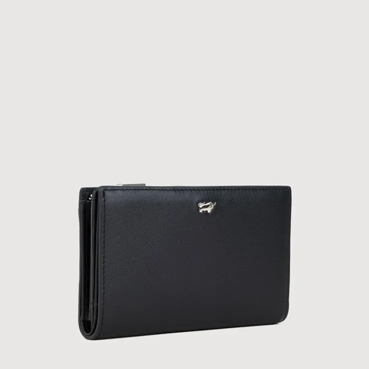 Women Braun Büffel Compact Wallets | Wallets & Small Leather Goods>URANIA BIFOLD 3/4 WALLET WITH EXTERNAL COIN COMPARTMENT