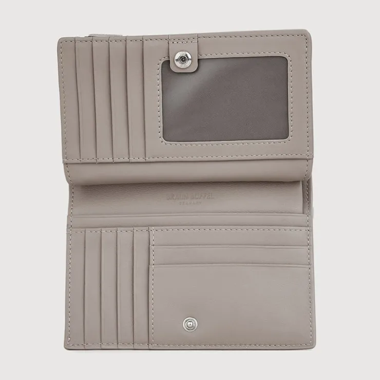 Women Braun Büffel Compact Wallets | Wallets & Small Leather Goods>URANIA BIFOLD 3/4 WALLET WITH EXTERNAL COIN COMPARTMENT
