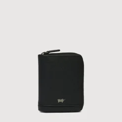 Braun Büffel Card Holders>VIKTOR CARD HOLDER WITH EXTERNAL COIN COMPARTMENT