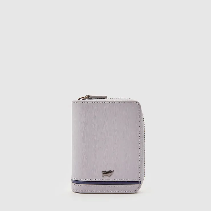 Braun Büffel Card Holders>VIKTOR CARD HOLDER WITH EXTERNAL COIN COMPARTMENT