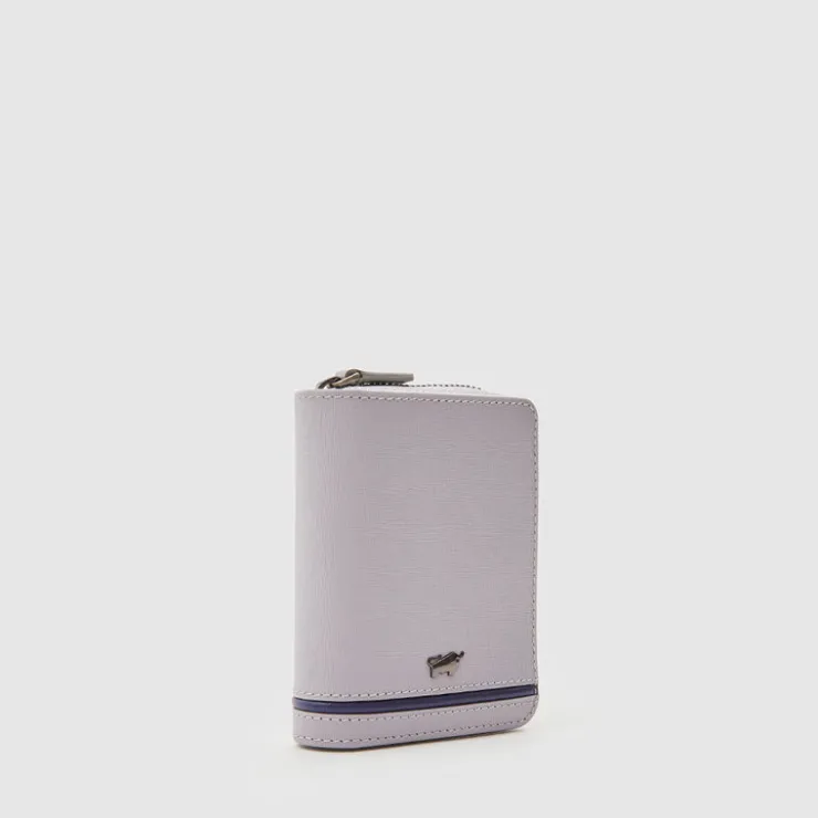 Braun Büffel Card Holders>VIKTOR CARD HOLDER WITH EXTERNAL COIN COMPARTMENT