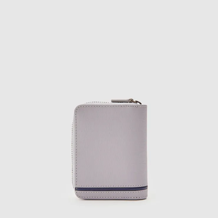 Braun Büffel Card Holders>VIKTOR CARD HOLDER WITH EXTERNAL COIN COMPARTMENT
