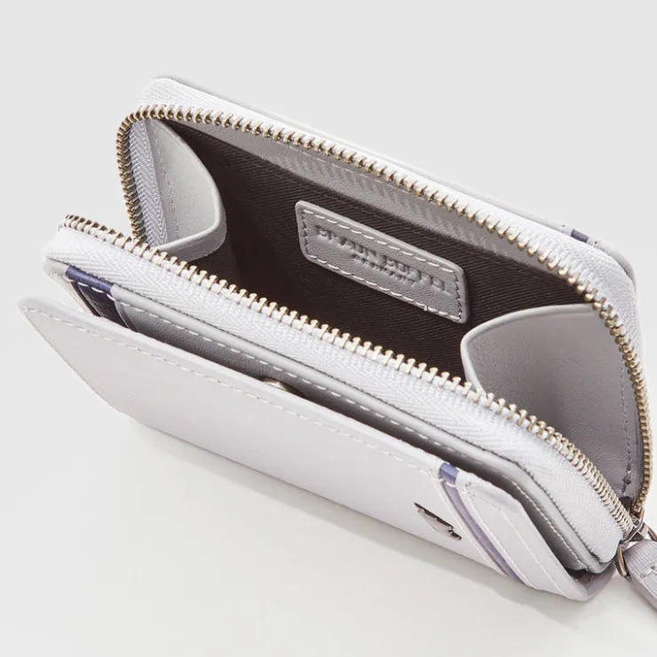 Braun Büffel Card Holders>VIKTOR CARD HOLDER WITH EXTERNAL COIN COMPARTMENT