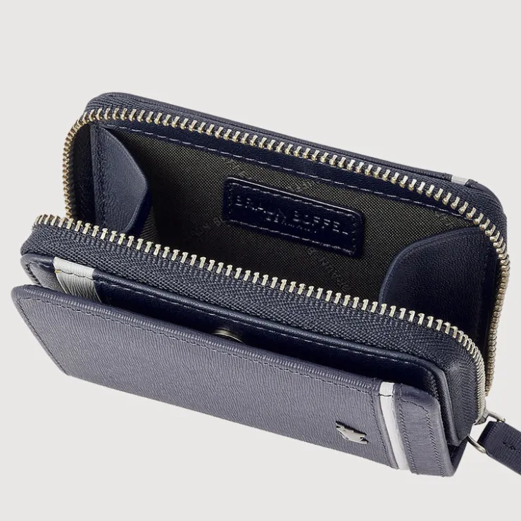Braun Büffel Card Holders>VIKTOR CARD HOLDER WITH EXTERNAL COIN COMPARTMENT