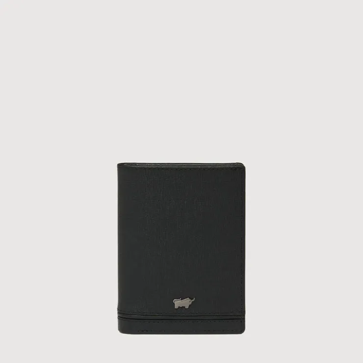 Braun Büffel Card Holders>VIKTOR CARD HOLDER WITH NOTES COMPARTMENT (BOX GUSSET)