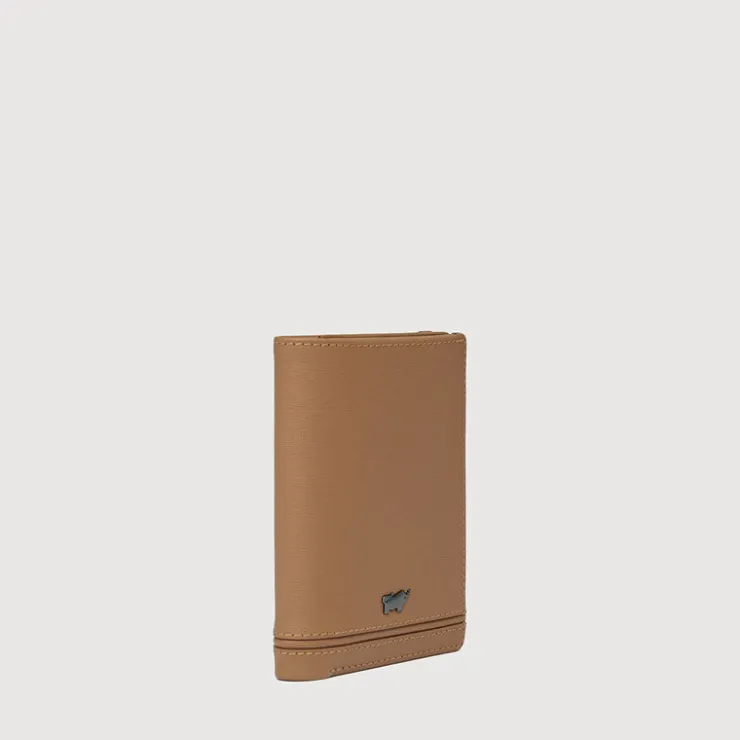 Braun Büffel Card Holders>VIKTOR CARD HOLDER WITH NOTES COMPARTMENT (BOX GUSSET)