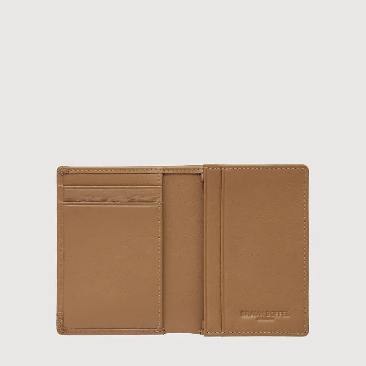 Braun Büffel Card Holders>VIKTOR CARD HOLDER WITH NOTES COMPARTMENT (BOX GUSSET)