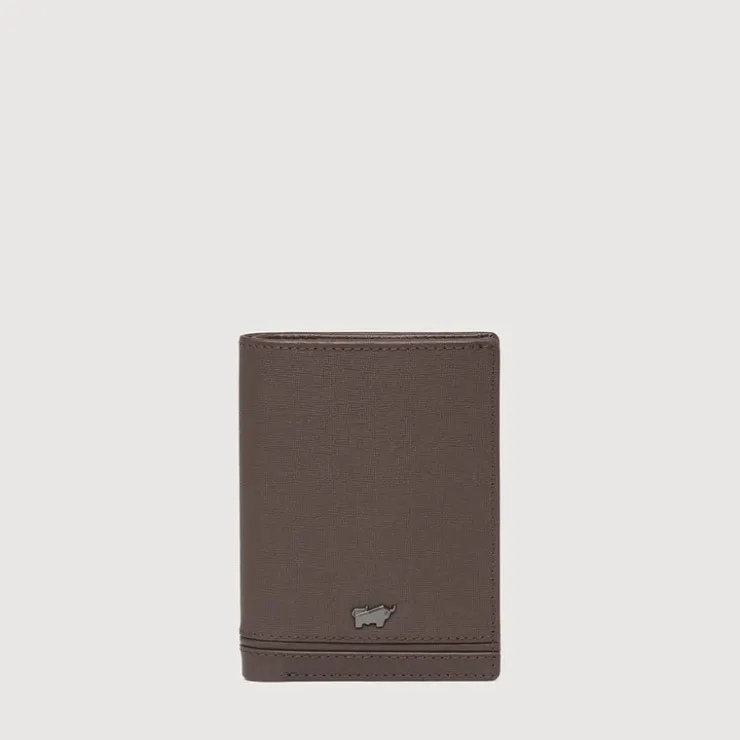 Braun Büffel Card Holders>VIKTOR CARD HOLDER WITH NOTES COMPARTMENT (BOX GUSSET)