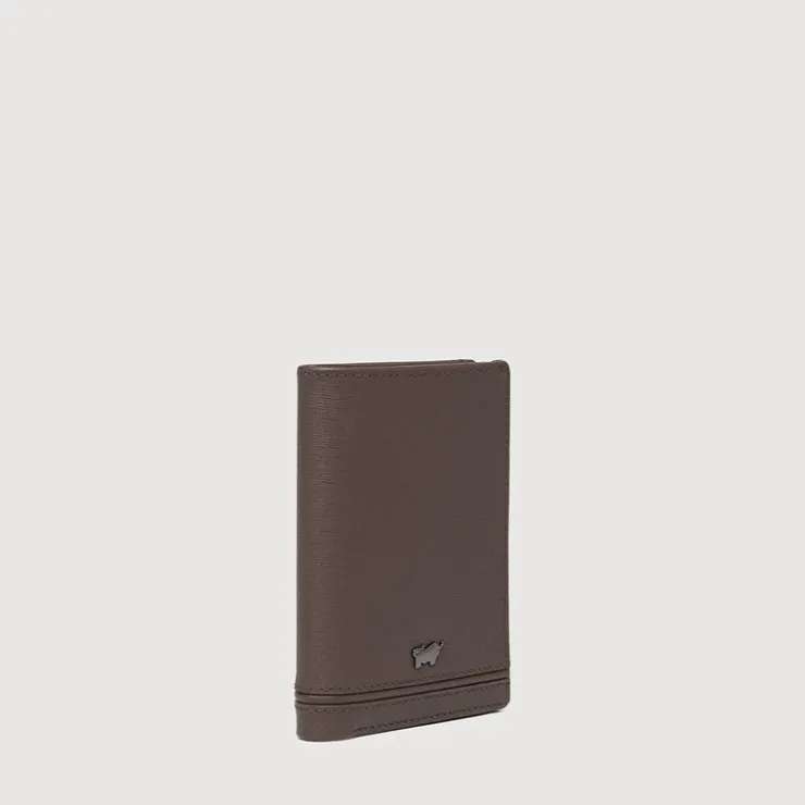 Braun Büffel Card Holders>VIKTOR CARD HOLDER WITH NOTES COMPARTMENT (BOX GUSSET)