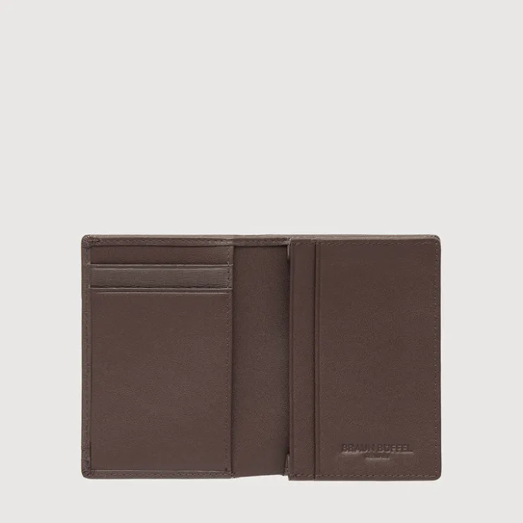 Braun Büffel Card Holders>VIKTOR CARD HOLDER WITH NOTES COMPARTMENT (BOX GUSSET)