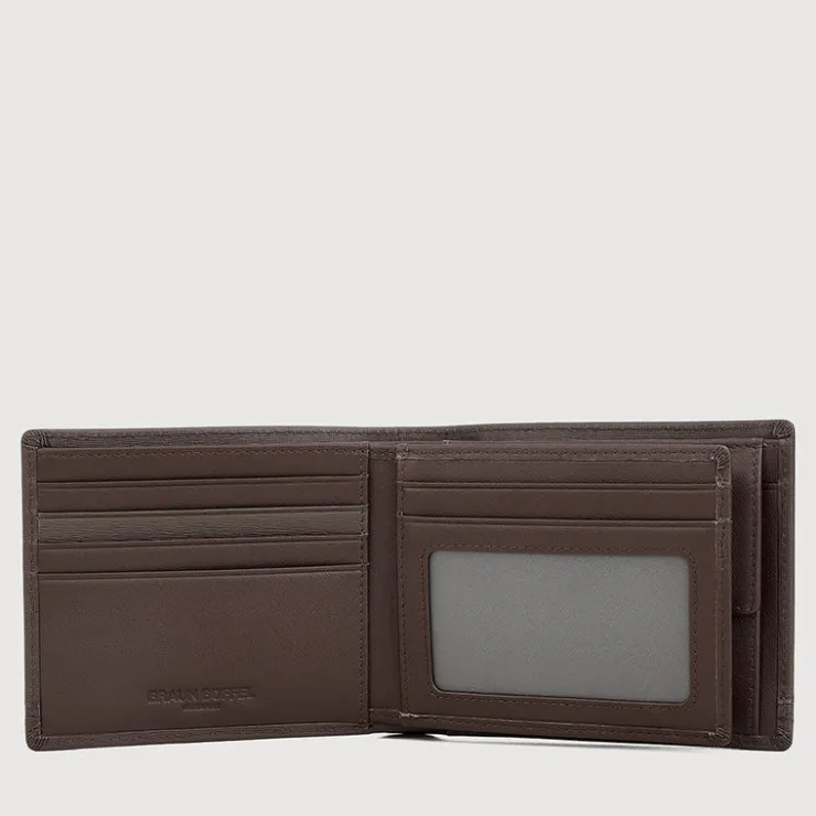 Braun Büffel Compact Wallets>VIKTOR CENTRE FLAP WALLET WITH COIN COMPARTMENT