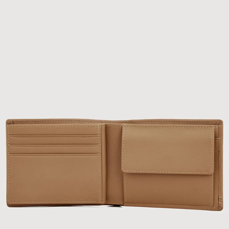 Braun Büffel Compact Wallets>VIKTOR CENTRE FLAP WALLET WITH COIN COMPARTMENT