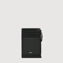 Braun Büffel Card Holders>VIKTOR FLAT CARD HOLDER WITH COIN COMPARTMENT
