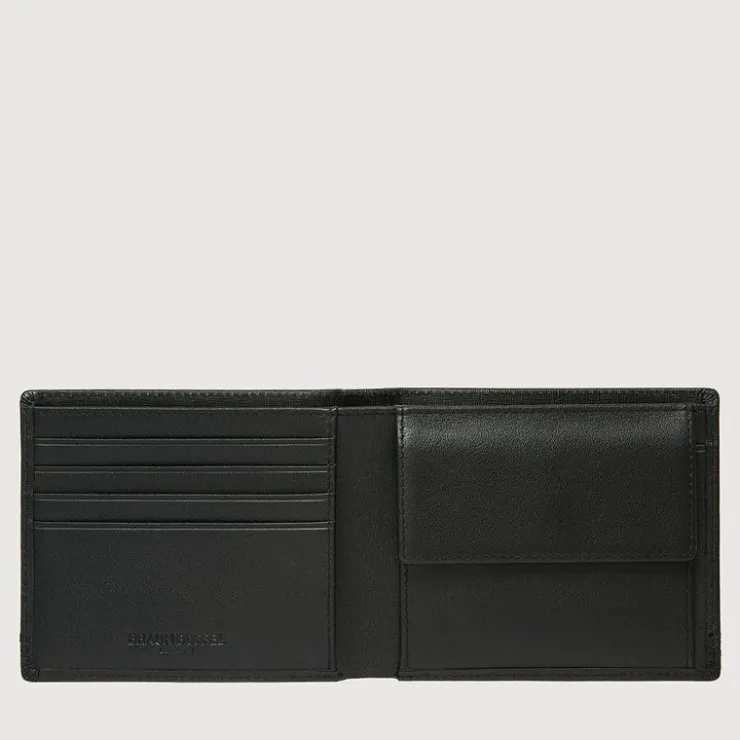 Braun Büffel Compact Wallets>VIKTOR WALLET WITH COIN COMPARTMENT
