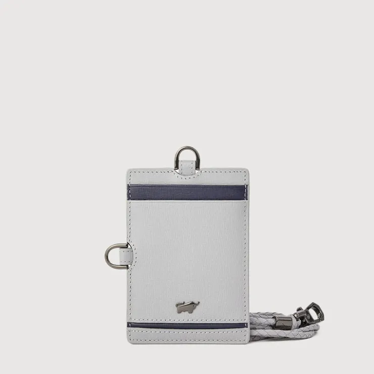 Braun Büffel Lanyards>VIKTOR WEAVED LANYARD WITH PASSHOLDER