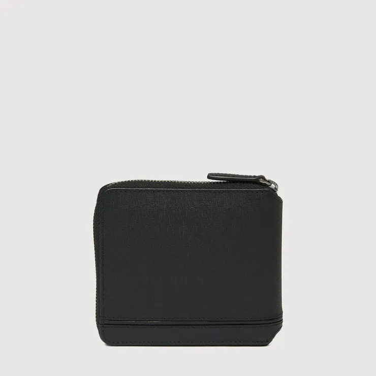Braun Büffel Compact Wallets>VIKTOR ZIP CENTRE FLAP WALLET WITH COIN COMPARTMENT