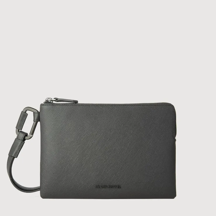 Braun Büffel Wristlets>WELYN ZIP TOP WRISTLET